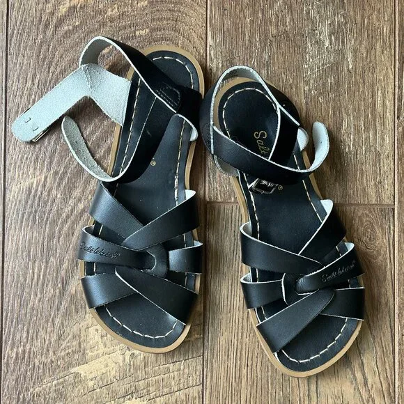Black Original *Salt Water Sandals* | Water-Friendly | *Women's 6 / Hoy 4* | EUC - Picture 4 of 12